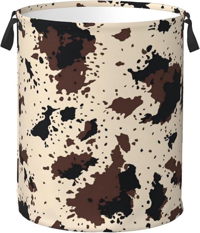 Cow Texture Laundry Hamper Bag by Unknown