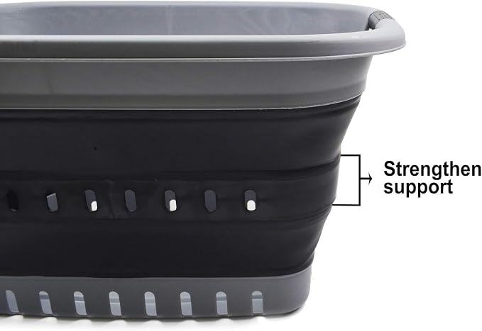 SAMMART 37L Collapsible Plastic Laundry Basket - Image 4