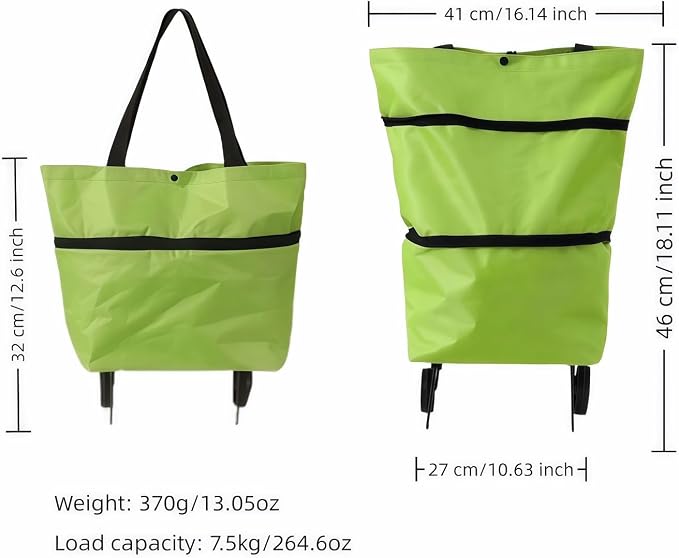 2-in-1 Foldable Shopping Cart - Image 4
