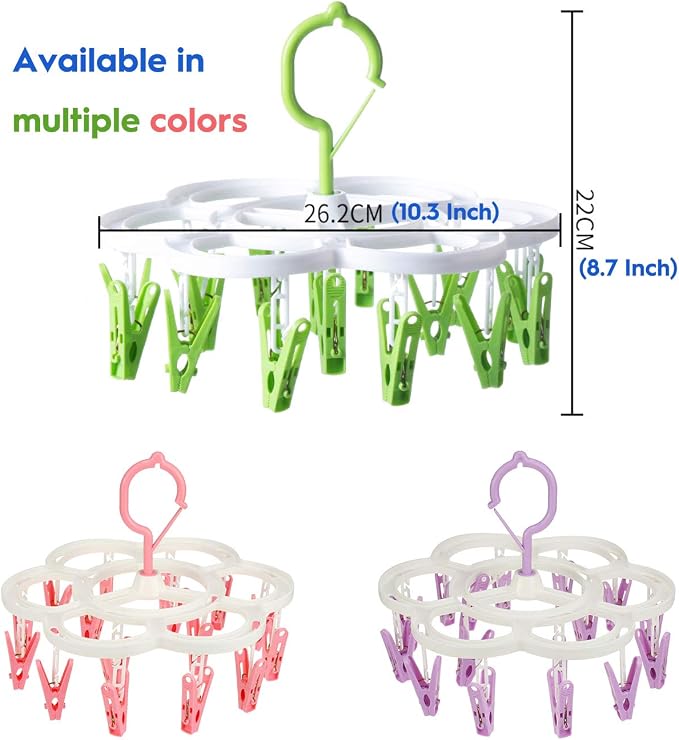 Clothespin Rack Laundry Drying Rack, Clothes Hangers - Image 5