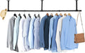 Oroonoko 72inch Industrial Pipe Clothes Garment Rack Ceiling Mount by Oroonoko