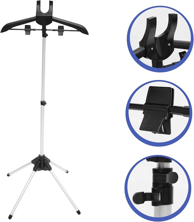 Foldable Adjustable Hanger for Handheld Garment Steamer Portable Steam Ironing - Image 5