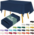 Disposable Plastic Tablecloth 54x108 Inch Rectangle by Hereisa