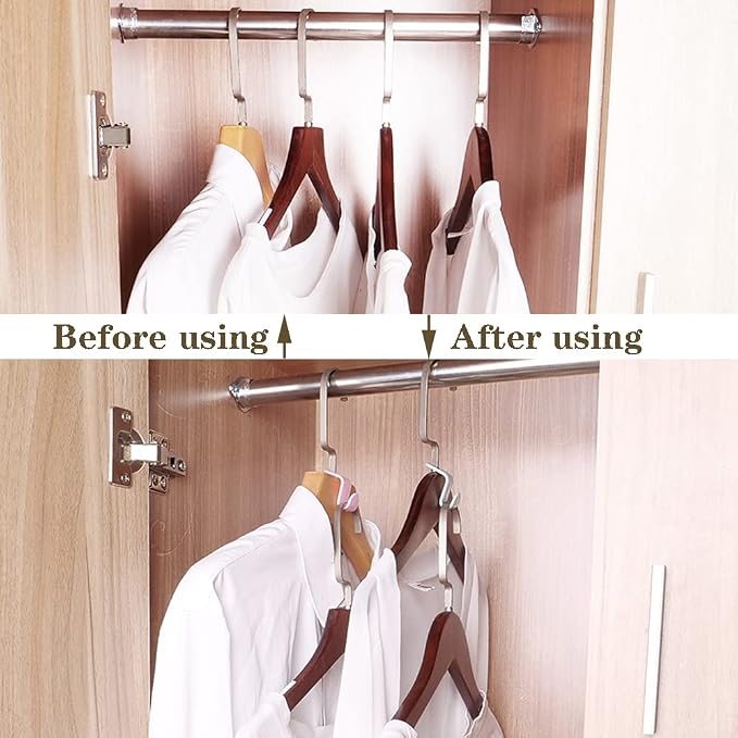 Clothes Hanger Connector Hooks, Thickened 20lbs Space Saving Closet Hanger - Image 4