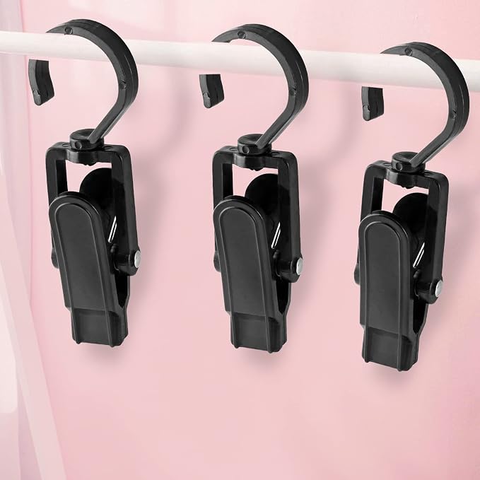 10 PCS Laundry Hooks Clip, Plastic Clothes Pins, Super Strong Hanger Clips - Image 2