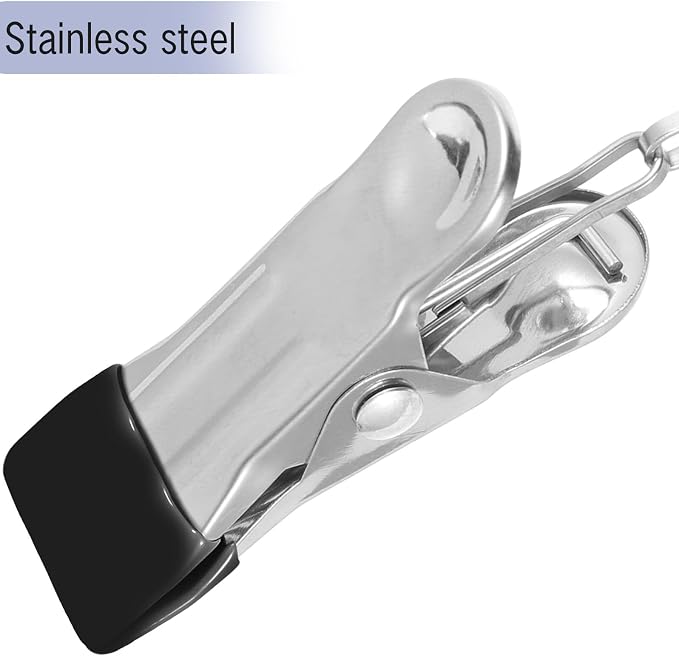PRETYZOOM 20pcs Stainless Steel Clothespins - Image 3