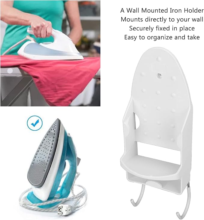 Wall Mounted Ironing Board Rack, Board Hanger Wall Mount, Electric Iron Holder - Image 8