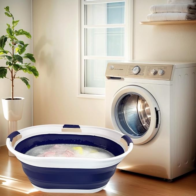 SAMMART 44L Collapsible Plastic Laundry Basket - Image 2