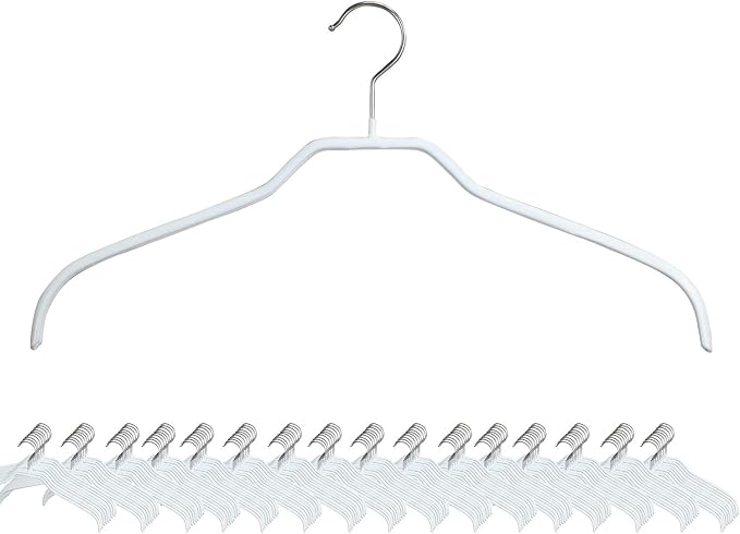 MAWA Reston Lloyd Non Slip Space Saving Wide Width Clothing Hanger, Style 45/F by Mawa