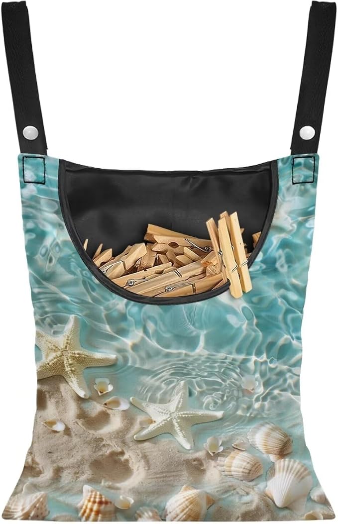 Starfish Shell Clothespin Bag by Bivxisrvo