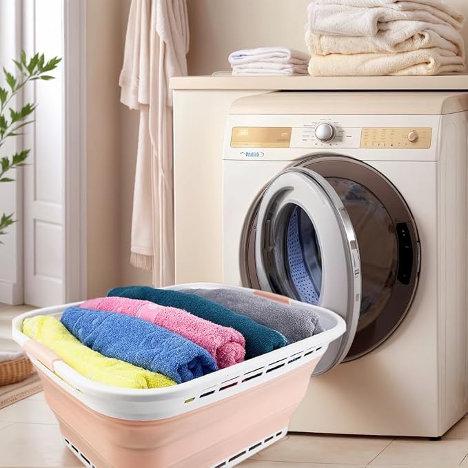SAMMART 42L Collapsible Plastic Laundry Hamper/Basket - Image 3