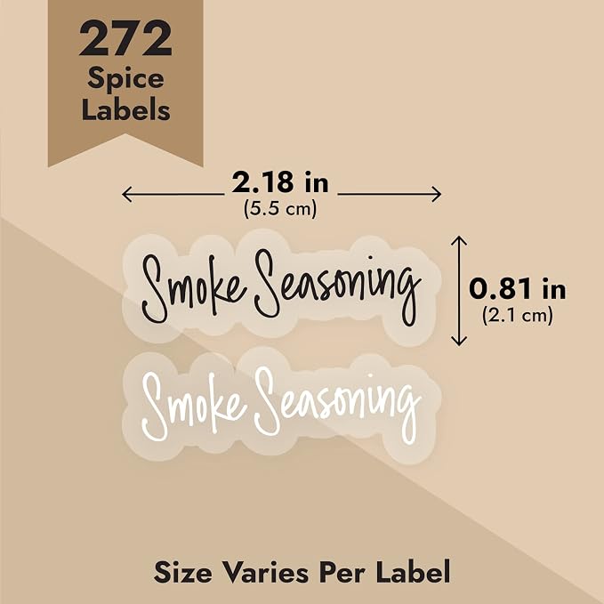 Talented Kitchen 272 Spice Labels Stickers, Water Resistant - Image 5