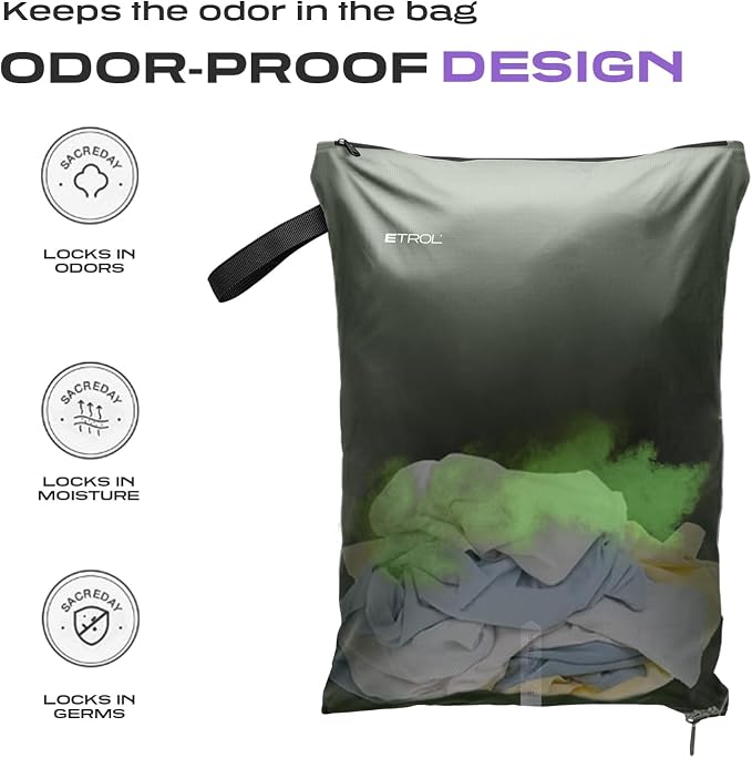 Mesh Laundry Bag for Travel, and Camping – Large Washable Zippered Dirty - Image 5