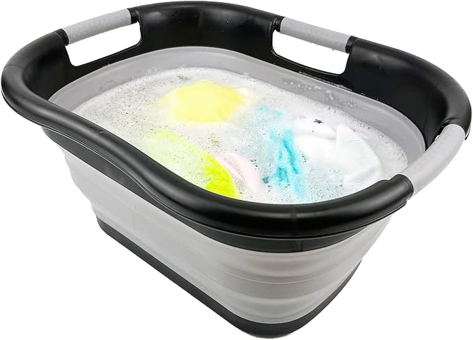 SAMMART 30L Collapsible Plastic Laundry Basket - Image 6