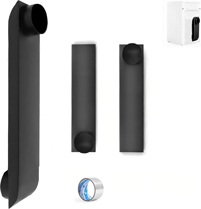Periscope Dryer Vent Connector Kit, Upgraded 304 Stainless Steel Adjustable by OCZWVdryerventhosefortightspace