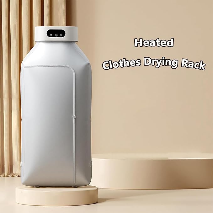 Portable Heated Clothes Drying Rack, Electric Heated Dryer, 3-Level - Image 3