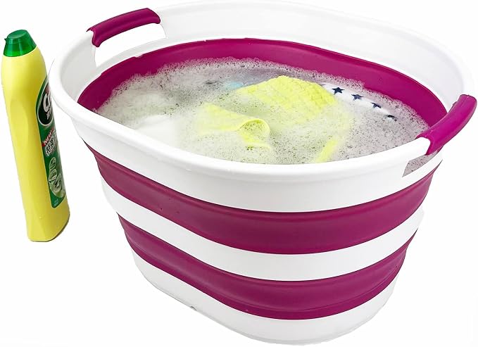 SAMMART 23L Collapsible Plastic Laundry Basket - Image 6