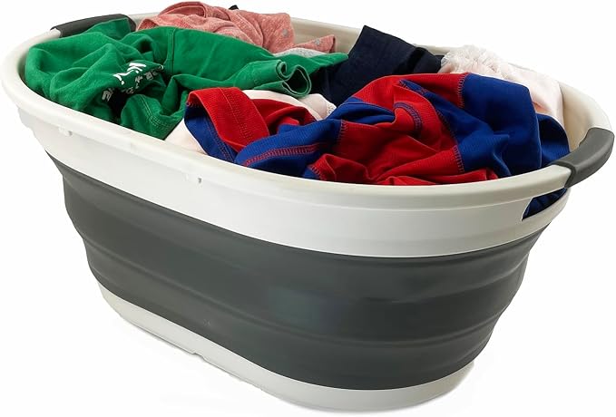 SAMMART 39L Collapsible Plastic Laundry Basket - Image 5
