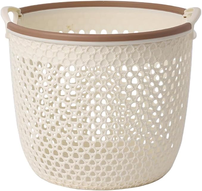 Flexible Laundry Basket with Handles, Portable Round Bin, Plastic Laundry - Image 2