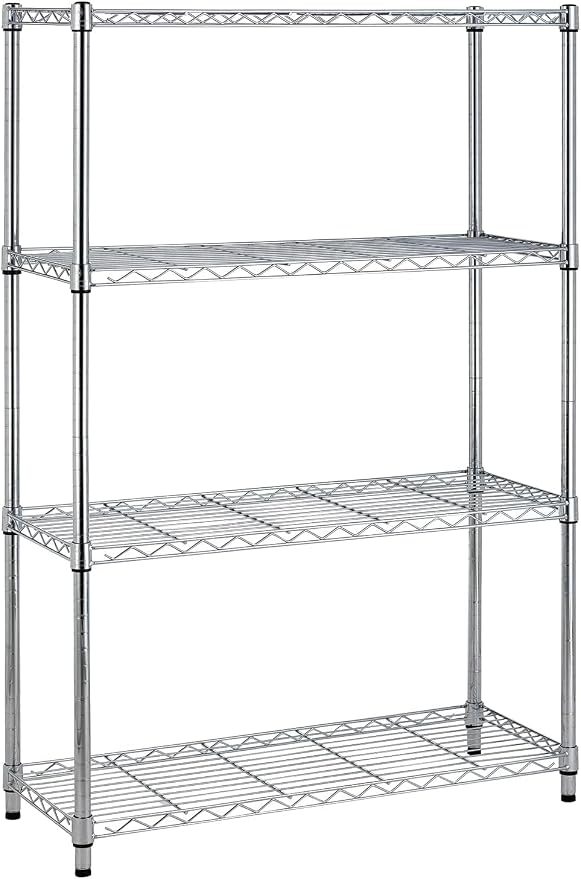 Meet perfect 4-Tier Heavy Duty Wire Shelving Unit, 1000 lbs Total Capacity by Meet+perfect