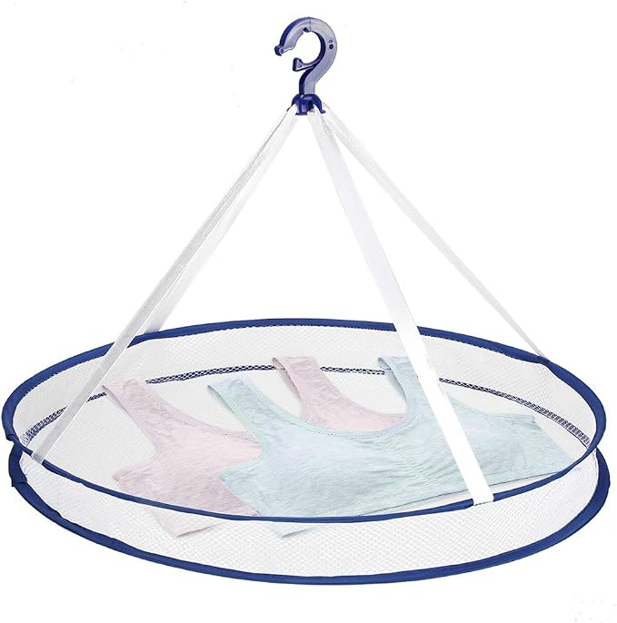 OUKENS Round Drying Rack, 23inch Foldable Underwear Dryer, Collapsible Hanging - Image 9