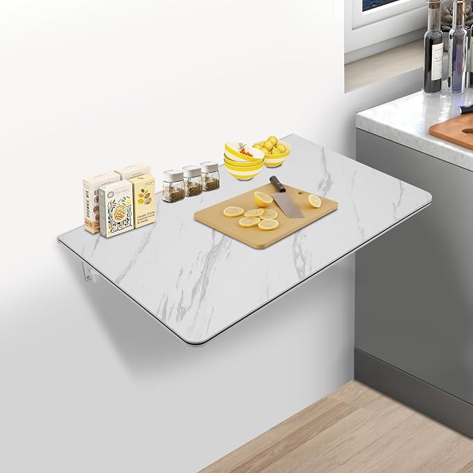 35.43in×19.69in Wall Mounted Folding Table, Wall Mount Fold Down Table by ILWorkTLs