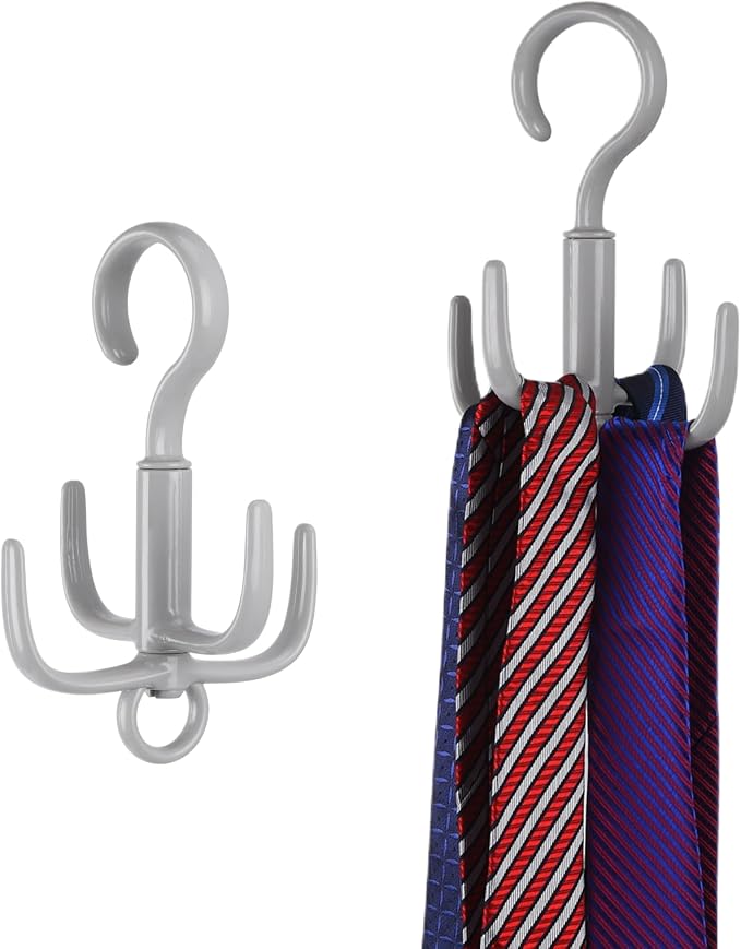 Space-Saving Tie Hanger, Small Space Storage and Organizer, 2 Piece Set by Unknown
