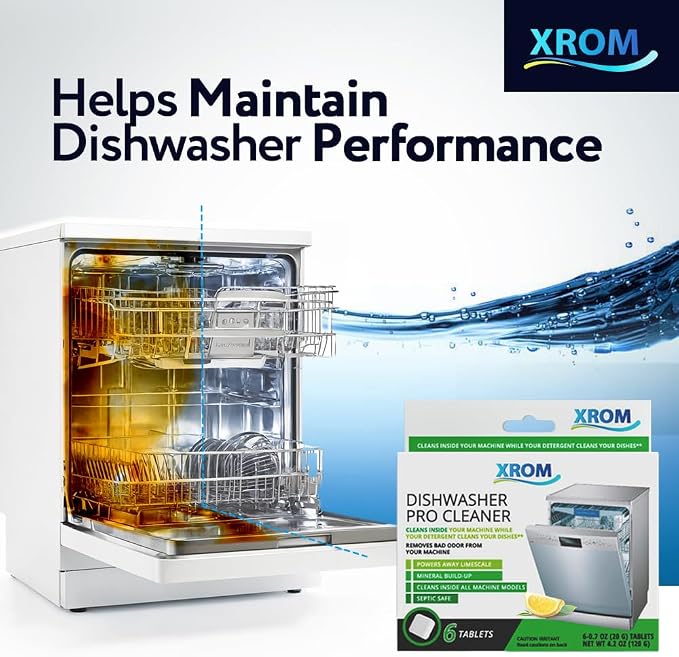 XROM Dishwasher Cleaner Tablets, Plant Based, Deep Clean And Descale, Removes - Image 6