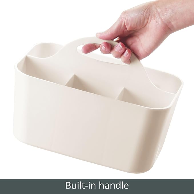 mDesign Small Plastic Shower/Bath Storage Organizer Caddy Tote - Image 4