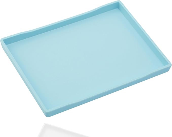 Blue Serving Tray for Serving Accessory, Perfume and Display Use, Vanity & by VCREATC-VCREATEFORCUSTOMER