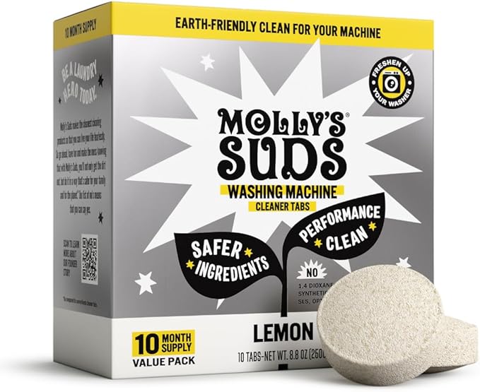 Molly's Suds Washing Machine Cleaner | Removes Odors & Grime from Front & Top by MollysSuds