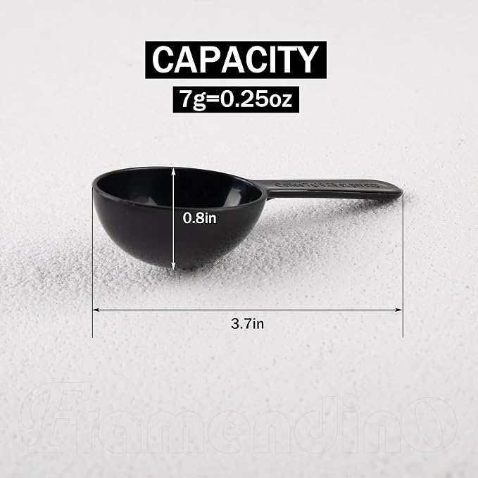 Framendino, 24 Pack Plastic Measuring Spoons Short Handle Scoops - Image 2