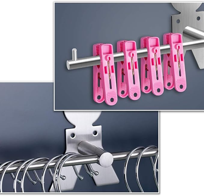 Picowe Clothes Hangers Storage Stacker Rack Holder Organizer, Wall Mounted - Image 5