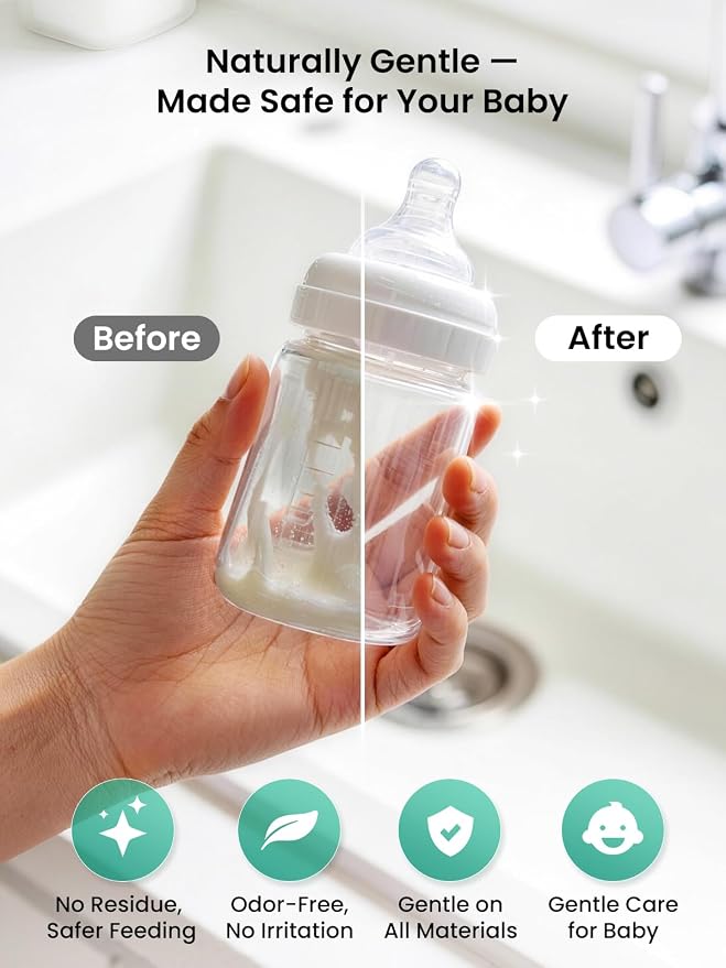 GROWNSY Bottle Washer Detergent Tablets, Plant-Based Enzyme Formula, Removes - Image 7