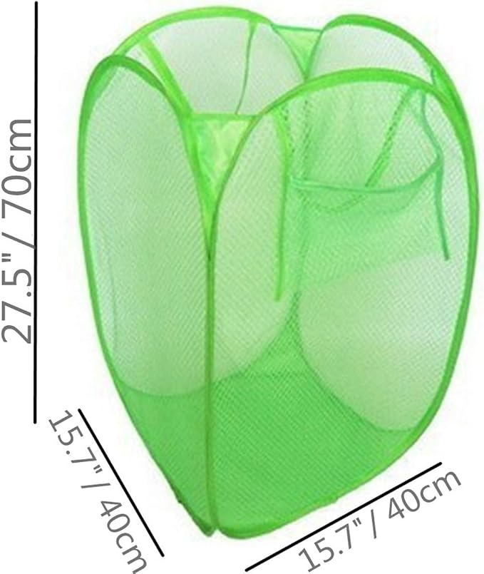 Extra Large Pop Up Mesh Hampers Collapsible Tall Nursery Laundry Basket - Image 2