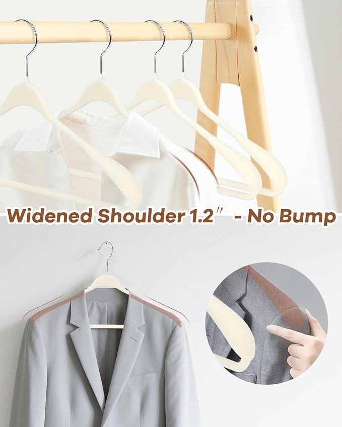 10 Pack Sweater Hangers No Shoulder Bump - Image 3