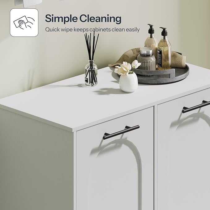 HOOBRO Double Laundry Cabinet, 22 Gal. Hamper Cabinet - Image 5