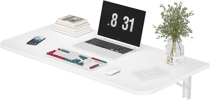 YOXIER Wall Desk, Laundry Folding Table, Floating Desk, Wall Mounted Desk - Image 2
