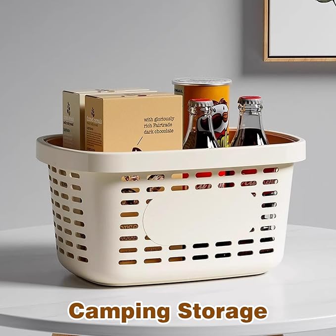 2 Pack Plastic Storage Basket - Image 2