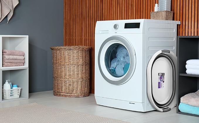 Collapsible Laundry Basket Holder, Clothing Storage, Picnic Collapsible Bin - Image 12