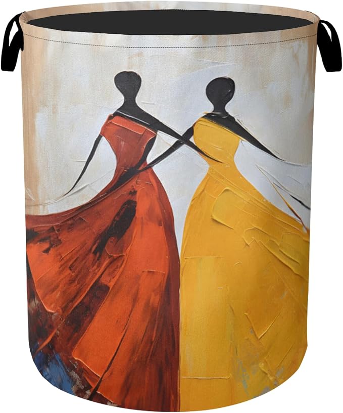 Black Girl Dancing Laundry Basket by Gearsly