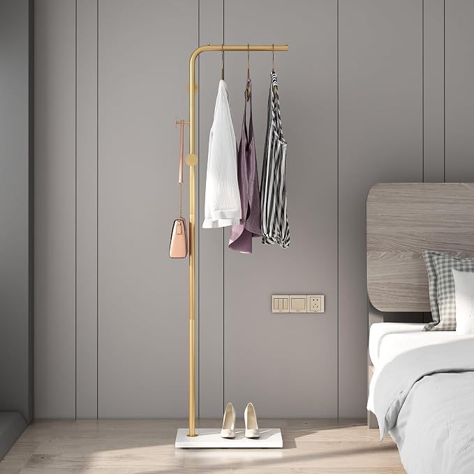TIEOU Gold Coat Racks, Metal Coat Racks Freestanding by TIEOU-HomePartner