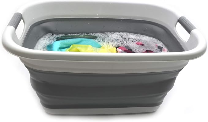 SAMMART Set of 2-31L Collapsible Plastic Laundry Basket-Pop Up Storage - Image 5
