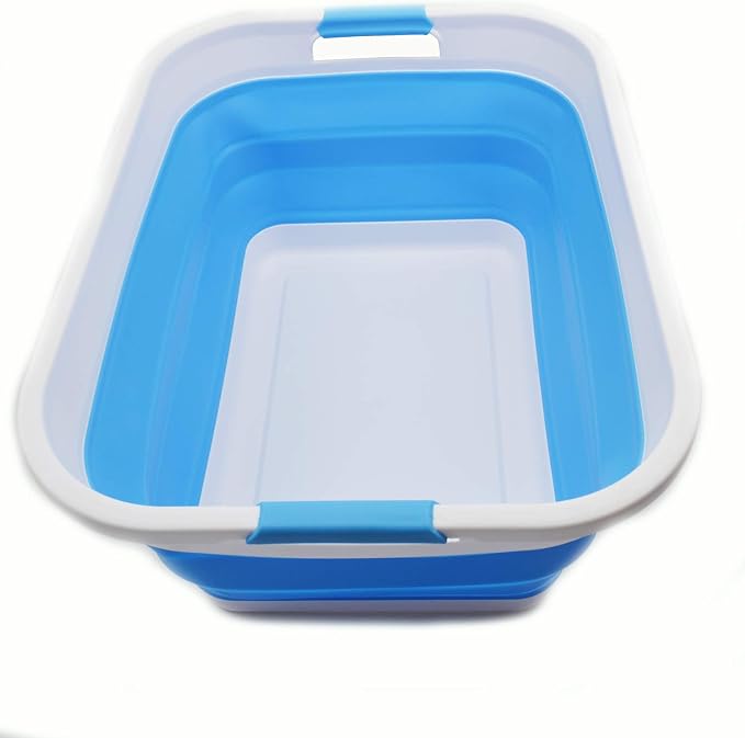 SAMMART 41L Collapsible Plastic Laundry Basket-Foldable Pop Up Storage - Image 3
