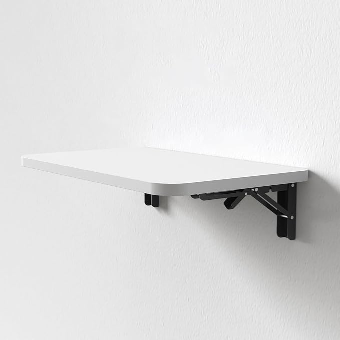 Wall Mounted Fold Down Desk Laundry Folding Wall Table Drop Leaf Wall Shelf - Image 7