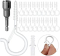 28PCS Q-Hanger, Screw Hooks for Outdoor String Lights by GIPTIME