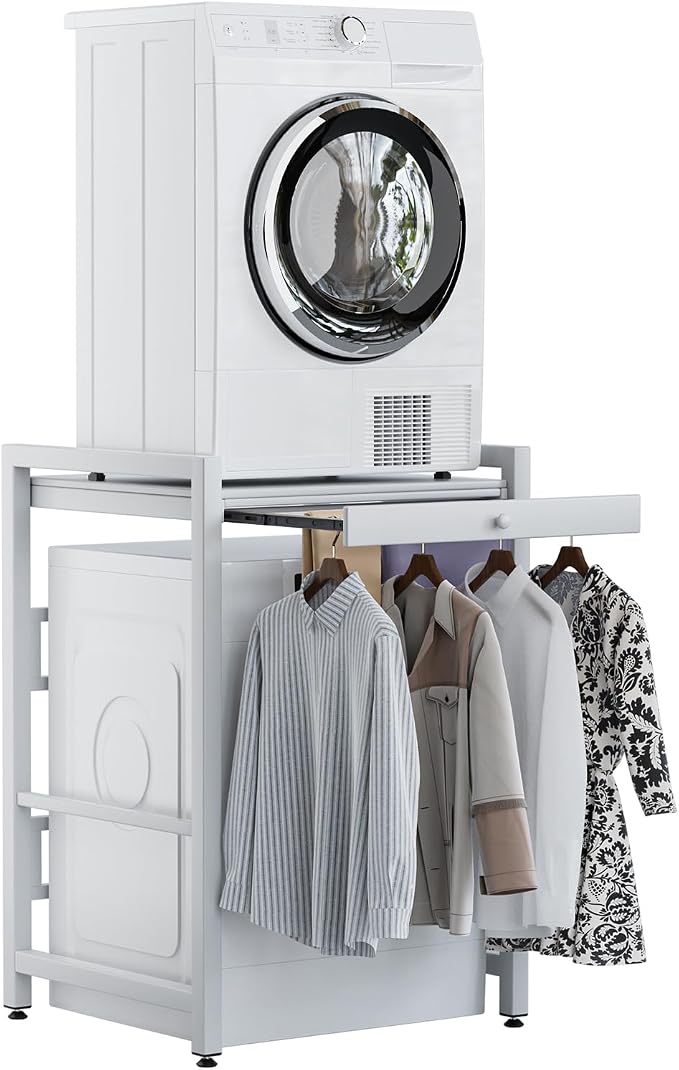 YOXIER Laundry Room Shelves & Drying Rack, Adjustable Over Washer Storage Shelf by YOXIER