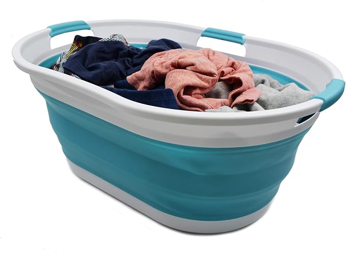 SAMMART 44L Collapsible Plastic Laundry Basket - Image 5