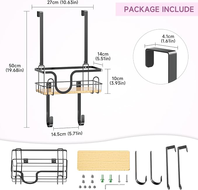 Ironing Board Holder Wall Mount, Ironing Board Hanger, Over The Door Iron - Image 3