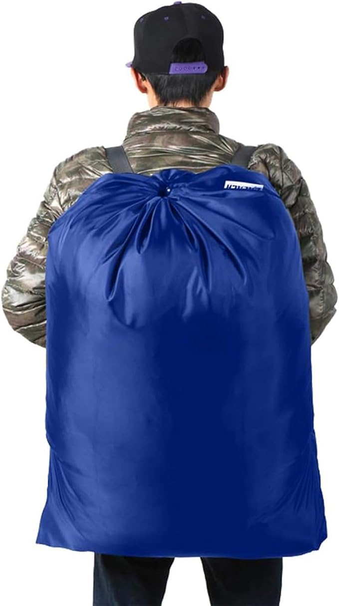 2 Pack Laundry Bag Backpack, 27” x 34”Sturdy Laundry Bag - Image 5